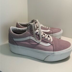 Vans Women's Lavender Platform Sneakers